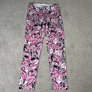 Lilly Pulitzer Weekender Crop Pants Leggings Stretch‎ Size XSmall pink Athletic
